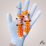 Articulated Fox Keychain – Cute Flexible 3D Printed Animal Keyring